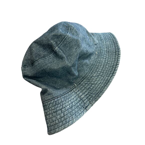 Baby Gap Reversible Unisex Baby Toddler Bucket Hat Plaid Blue Denim Sun Cover - Picture 3 of 10